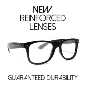 GloFX Diffraction Glasses - Matte Black Tinted