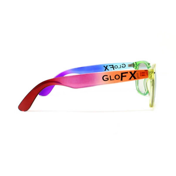 GloFx Transparent Rainbow Diffraction Glasses